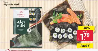 Lidl VITASIA Algas de Nori oferta