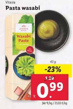 Lidl VITASIA Pasta wasabi oferta