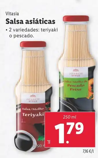 Lidl VITASIA Salsa asiáticas oferta