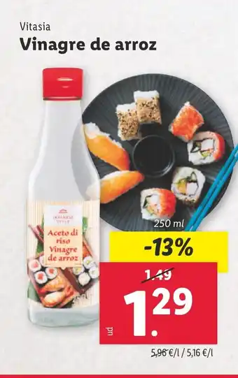 Lidl VITASIA Vinagre de arroz oferta