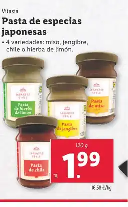 Lidl VITASIA Pasta de especias japonesas oferta