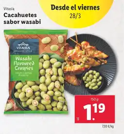 Lidl VITASIA sabor wasabi oferta