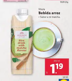 Lidl VITASIA Bebida arroz oferta