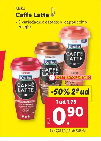 Lidl KAIKU Caffé Latte oferta