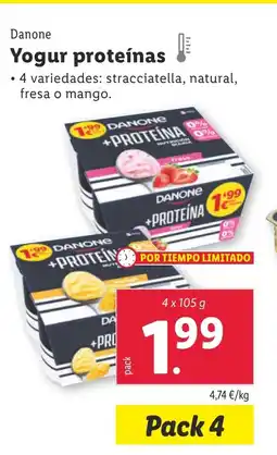 Lidl DANONE Yogur proteínas oferta