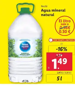 Lidl NESTLE Agua mineral natural oferta