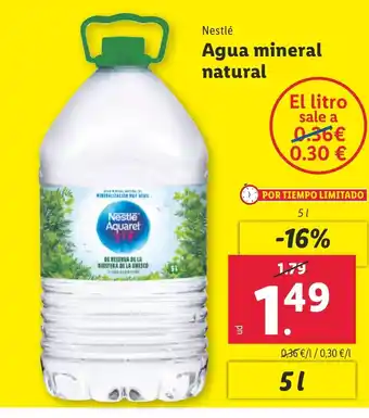 Lidl NESTLE Agua mineral natural oferta