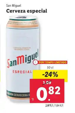 Lidl SAN MIGUEL Cerveza especial oferta