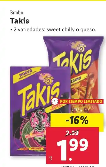 Lidl BIMBO Takis oferta