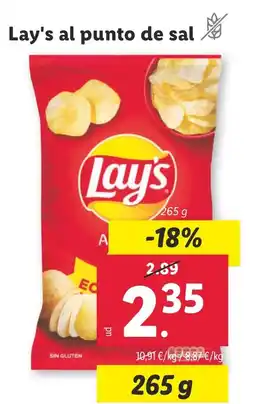 Lidl Lay's al punto de sal oferta