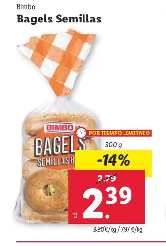 Lidl BIMBO Bagels Semillas oferta