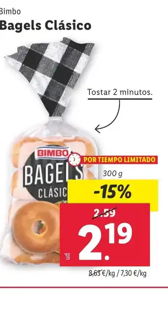 Lidl BIMBO Bagels Clásico oferta