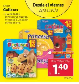 Lidl ARTIACH Galletas oferta