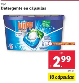 Lidl WIPP Detergente en cápsulas oferta