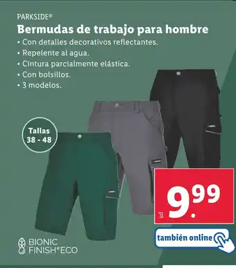 Lidl PARKSIDE Bermudas de trabajo para hombre oferta