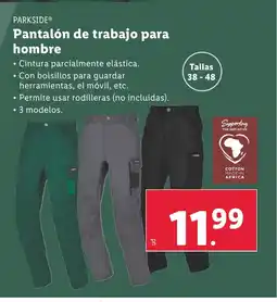 Lidl PARKSIDE Pantalón de trabajo para oferta