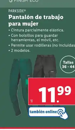 Lidl PARKSIDE Pantalón de trabajo para mujer oferta