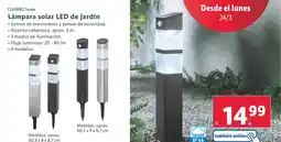 Lidl LIVARNO home Lámpara solar LED de jardín oferta