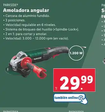 Lidl PARKSIDE Amoladora angular oferta