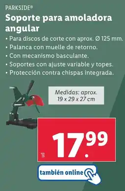 Lidl PARKSIDE Soporte para amoladora angular oferta