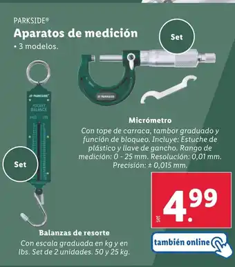 Lidl PARKSIDE Aparatos de medición oferta