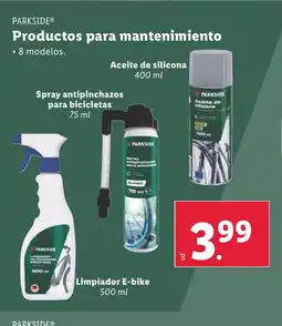 Lidl PARKSIDE Productos para mantenimiento oferta