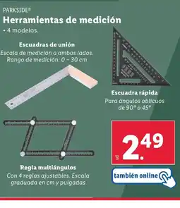 Lidl PARKSIDE Herramientas de medición oferta