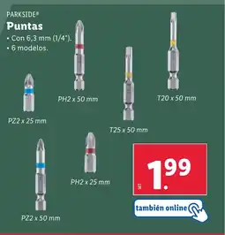 Lidl PARKSIDE Puntas oferta