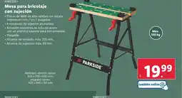 Lidl PARKSIDE Mesa para bricolaje con sujeción oferta
