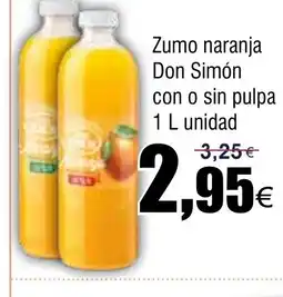 FROIZ Zumo naranja don simón con o sin pulpa oferta