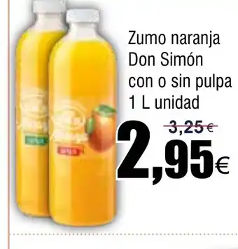 FROIZ Zumo naranja don simón con o sin pulpa oferta