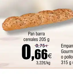 FROIZ Pan barra cereales oferta