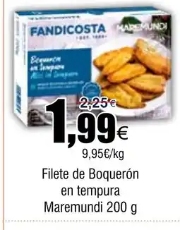 FROIZ Filete de Boquerón en tempura Maremundi oferta