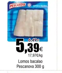 FROIZ PESCANOVA Lomos bacalao oferta