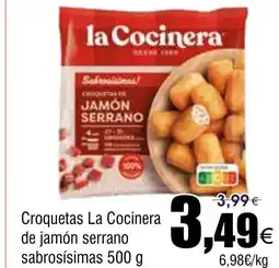 FROIZ Croquetas La Cocinera de jamón serrano sabrosísimas oferta