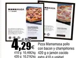 FROIZ Pizza Mamamasa pollo con bacon y champiñones oferta