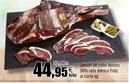 FROIZ Jamón de cebo ibérico 50% raza ibérica Froiz kilo al corte oferta