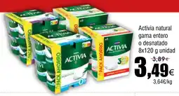 FROIZ ACTIVIA natural gama entero o desnatado oferta