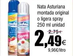 FROIZ Nata asturiana montada original o ligera spray oferta