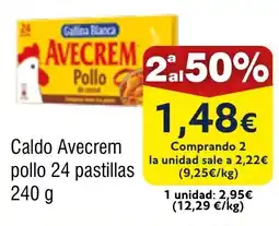 FROIZ Caldo Avecrem pollo 24 pastillas oferta