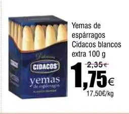 FROIZ Yemas de espárragos Cidacos blancos extra oferta