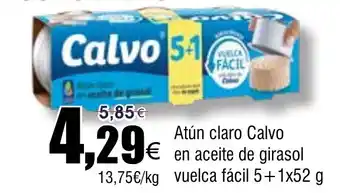 FROIZ Atún claro Calvo en aceite de girasol oferta