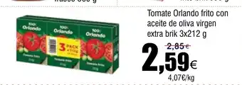 FROIZ Tomate Orlando frito con aceite de oliva virgen extra brik oferta