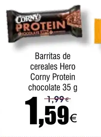 FROIZ Barritas de cereales Hero Corny Protein chocolate oferta