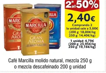 FROIZ Café Marcilla molido natural, mezcla oferta