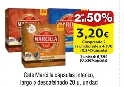 FROIZ Café Marcilla cápsulas intenso oferta