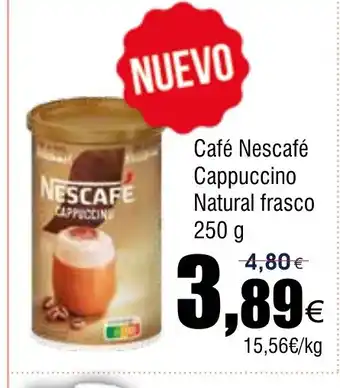 FROIZ Café Nescafé Cappuccino Natural frasco oferta