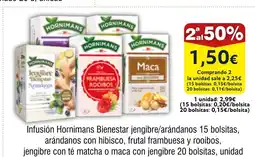 FROIZ Infusión Hornimans Bienestar jengibre/arándanos 15 bolsitas oferta