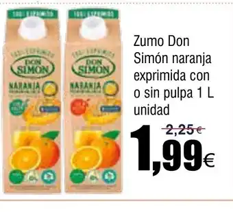 FROIZ Zumo Don Simón naranja exprimida con o sin pulpa oferta