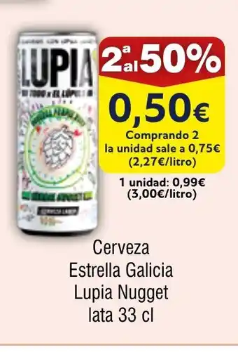 FROIZ Cerveza Estrella Galicia Lupia Nugget oferta